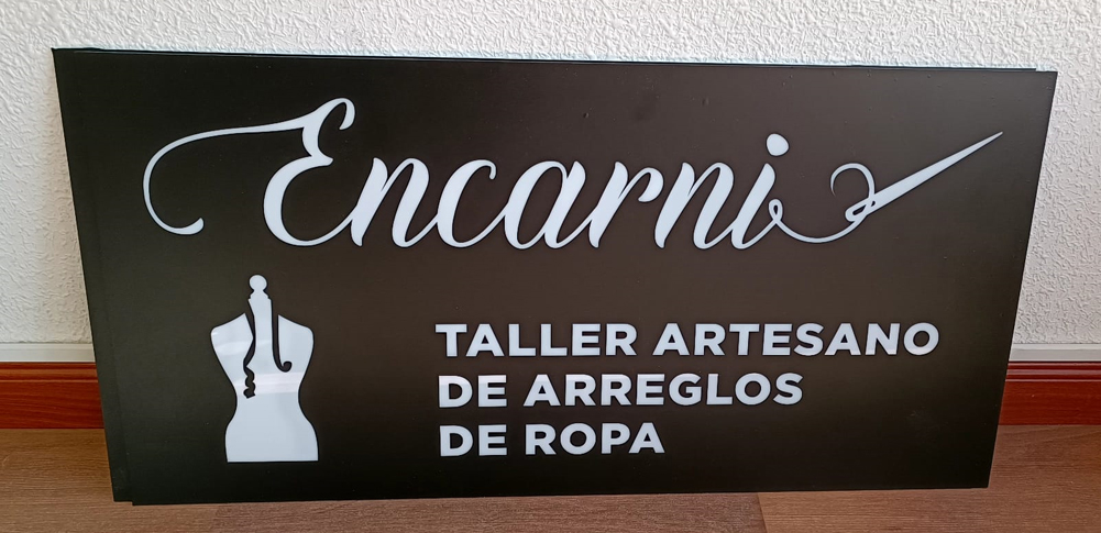 Vectorizado de tipografías hechas a mano - Cartel Montado